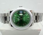 Fake Rolex Oyster Perpetual Day-Date President Watch Olive Green Face Rolex 40mm